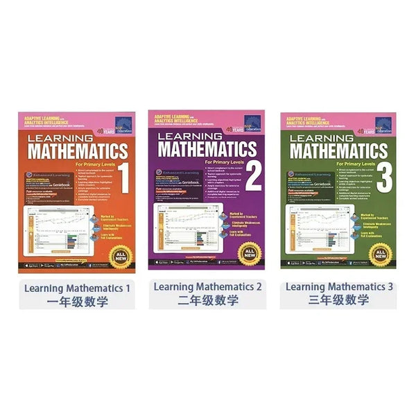 Learn Math Books Grades 1-6