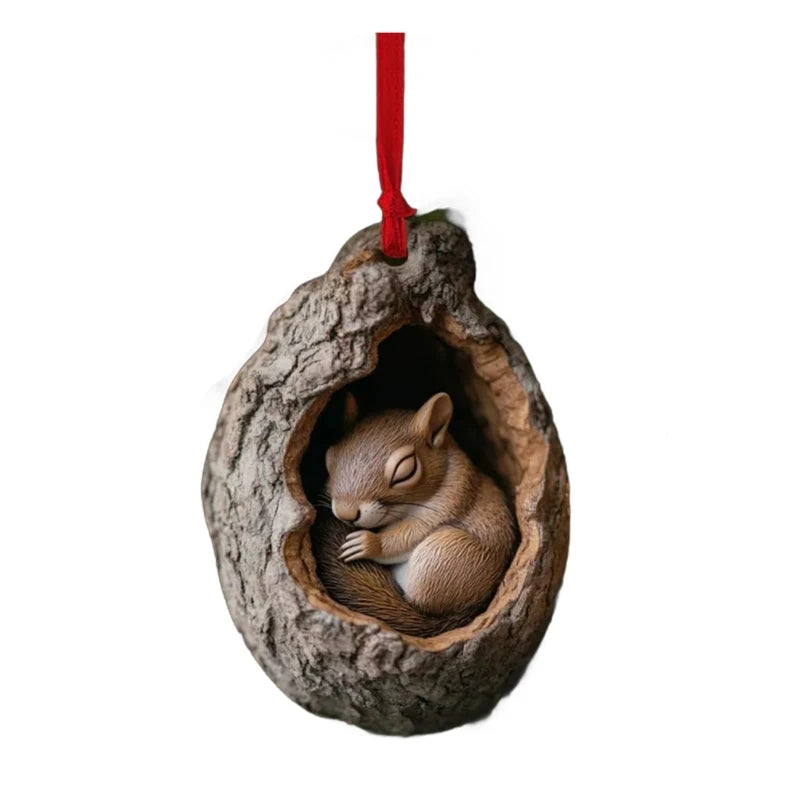 Acrylic Owl Christmas Tree Ornament