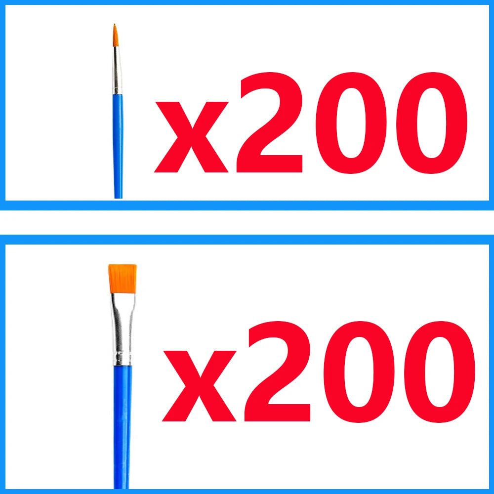 Paint Brushes Acrylic Set: