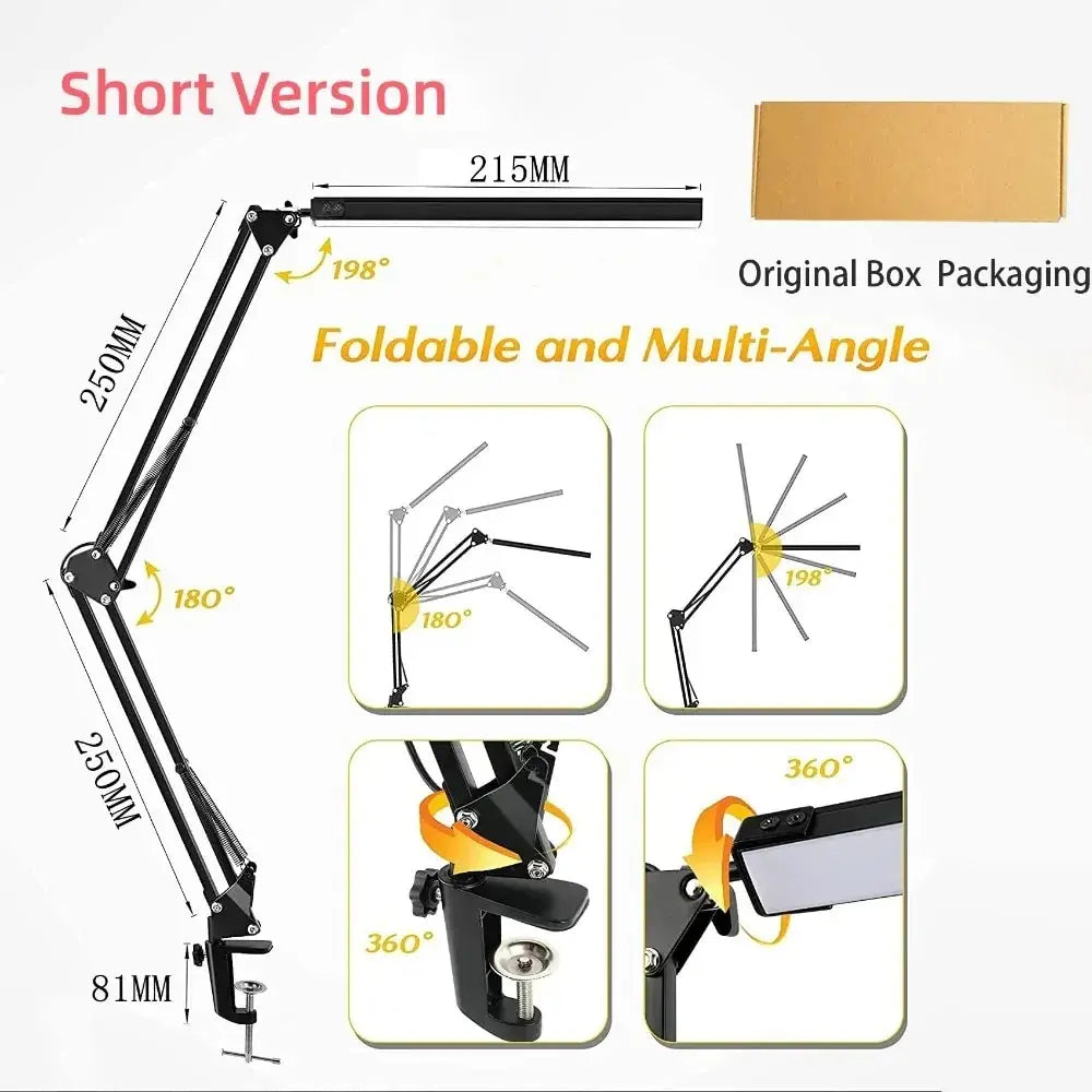 LED Clip-On Folding Desk Lamp