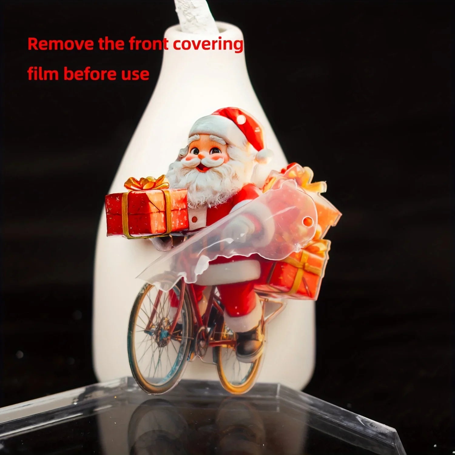 2D Santa Claus Christmas Ornament