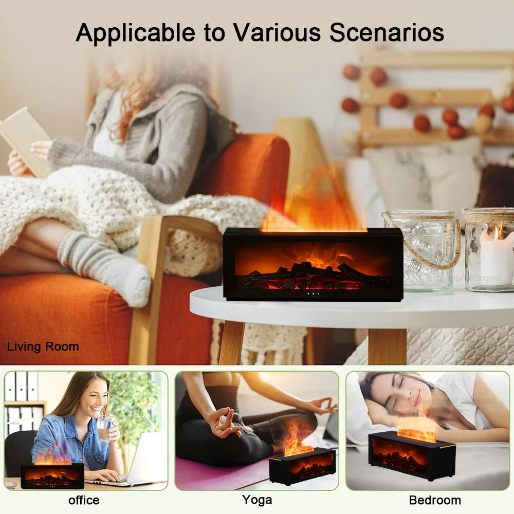 Essential Oil Humidifier Flame with Remote