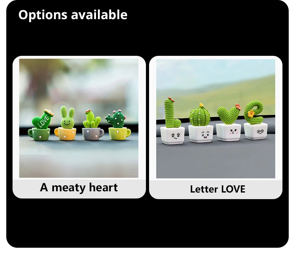 Mini Artificial Succulent Set – 4-Piece Faux Plants for Table or Decor