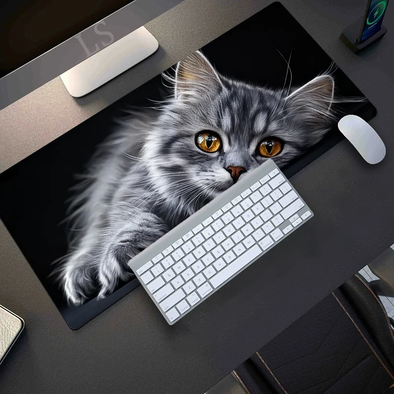 Large Wolf Pattern Gaming Desk Mat