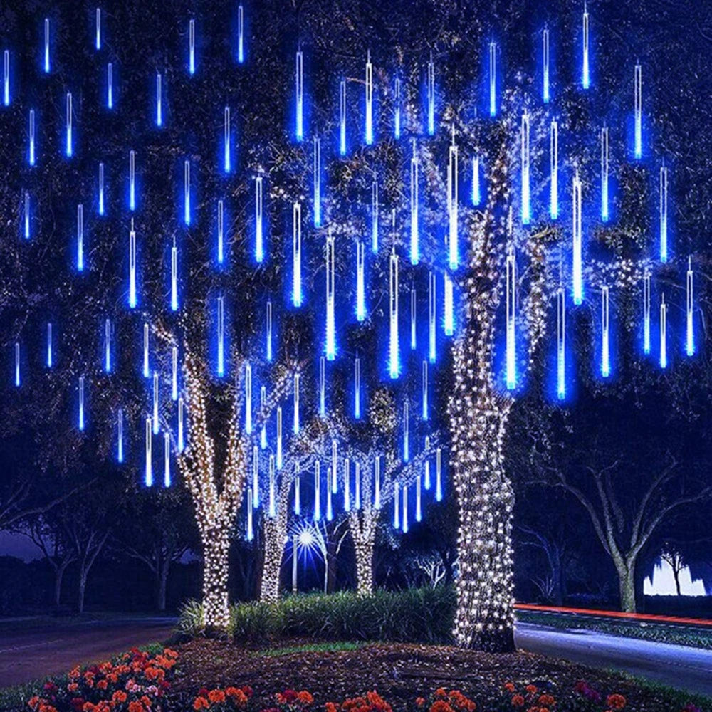 LED Meteor Shower Rain String Lights