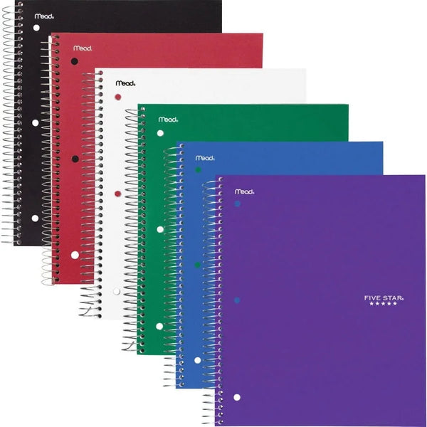 Five Star 3-Subject Spiral Notebook