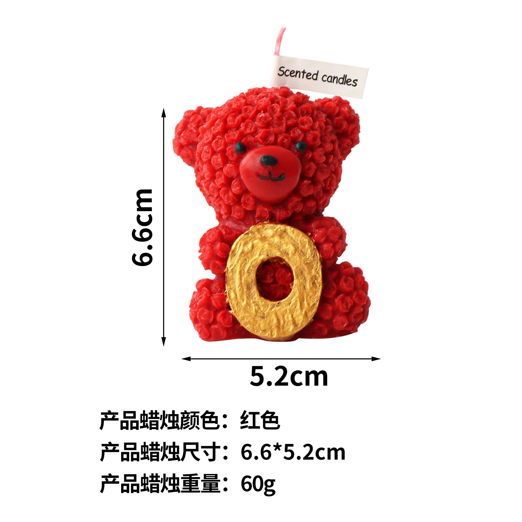 3D LOVE Teddy Bear Scented Candle