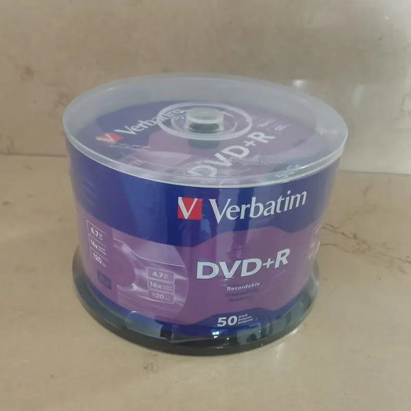 DVD+R 4.7GB 16X 120Min Blank Discs – 50 Pack