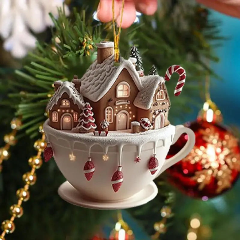 Christmas Coffee Cup Ornaments