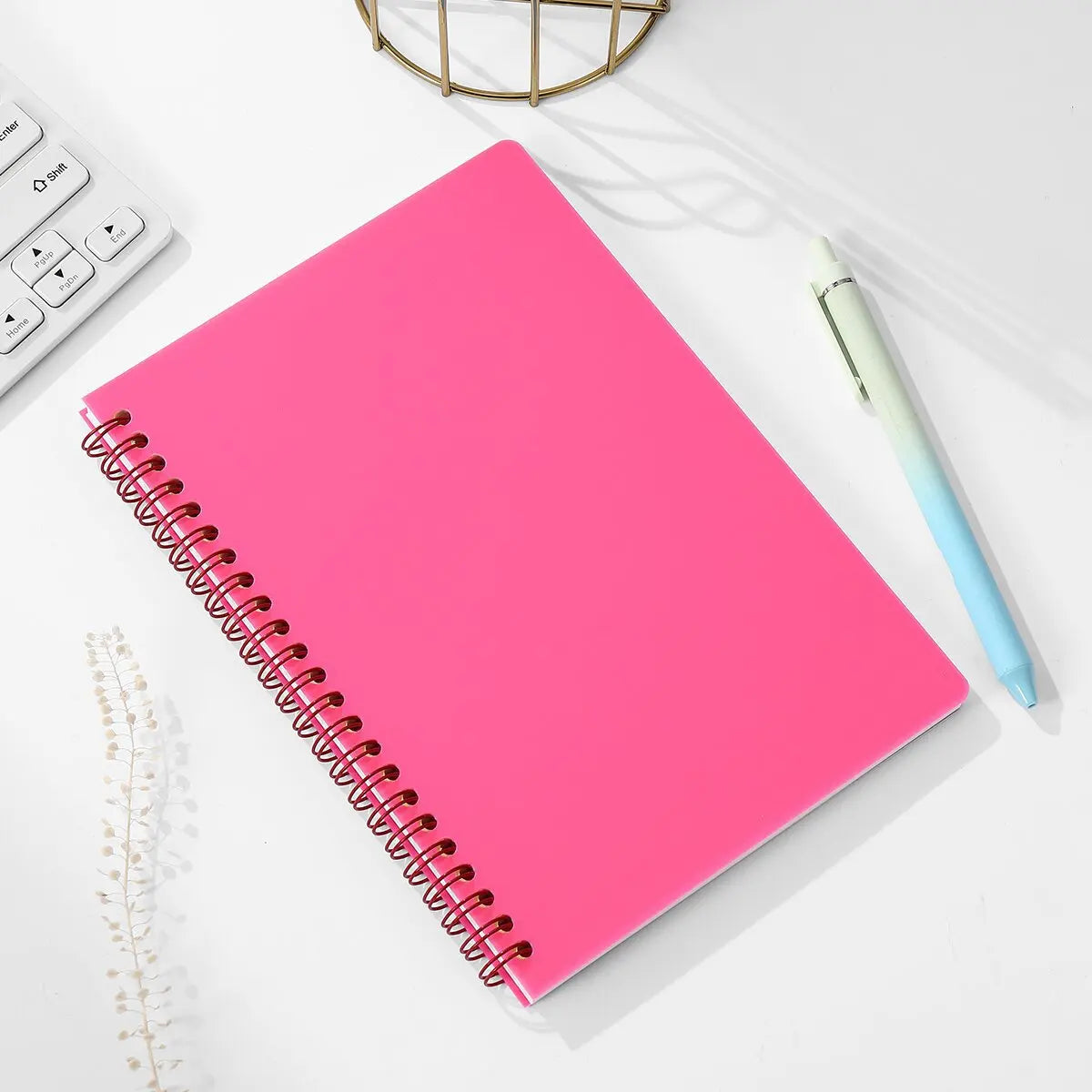 A5 Spiral 160 Pages Thick Lined Paper