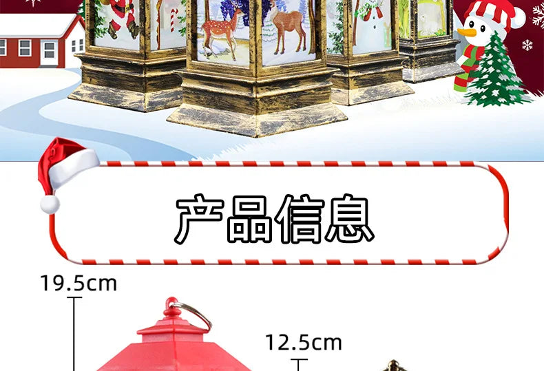 Christmas Snowman LED Candle Lamp