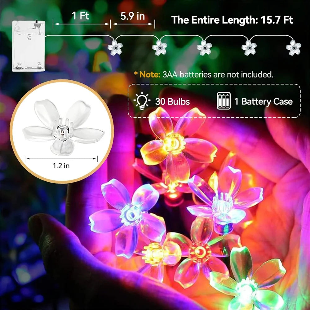 USB Flower LED String Lights