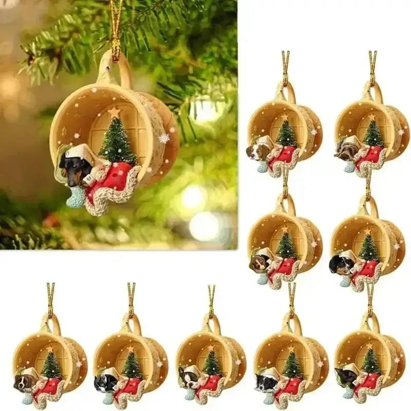 Christmas Dog Ornament