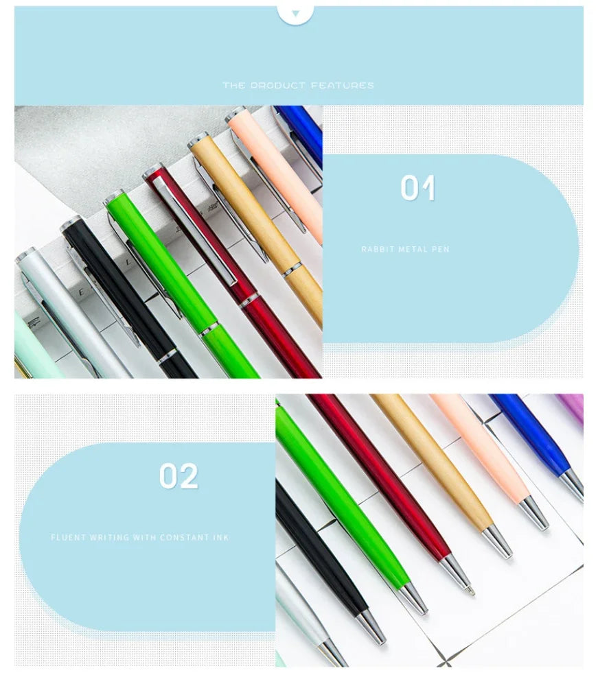 100pcs Metal Ballpoint Pen Set