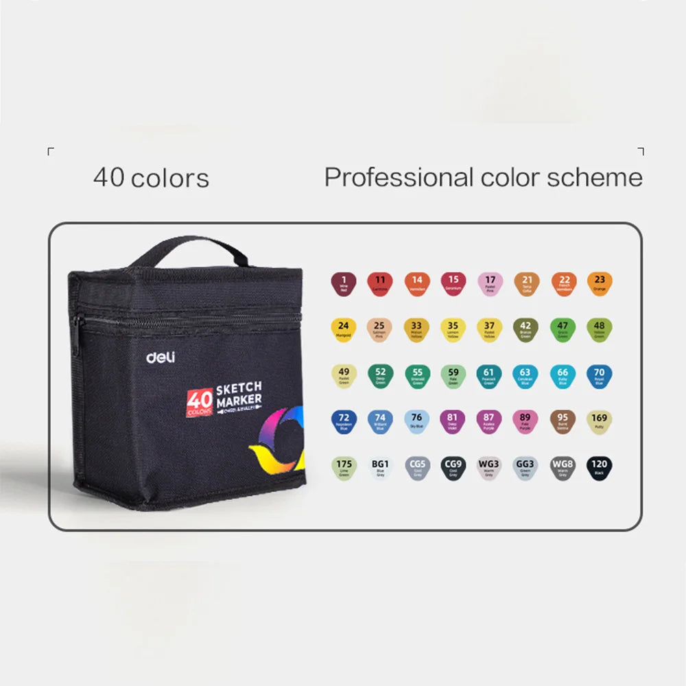 Deli Colored Markers Set