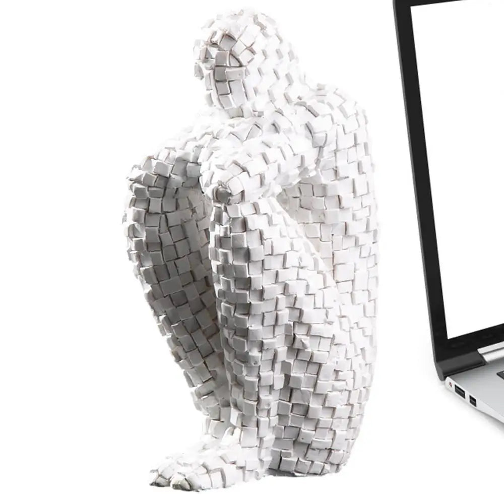 Nordic Thinker Resin Sculpture