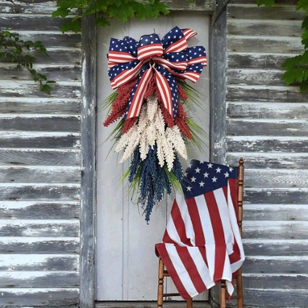 4th of July Patriotic Front Door Wreath