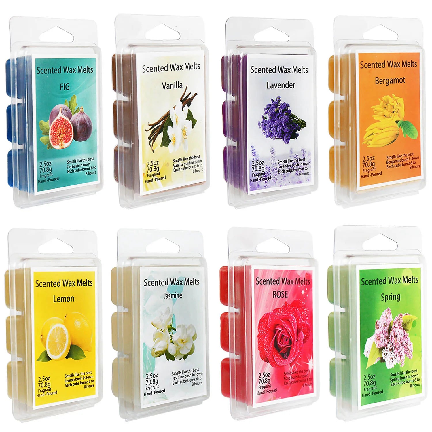 8-Box Scented Wax Block Set