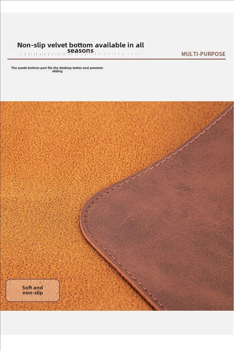 Waterproof PU Leather Desk Mat & Mouse Pad