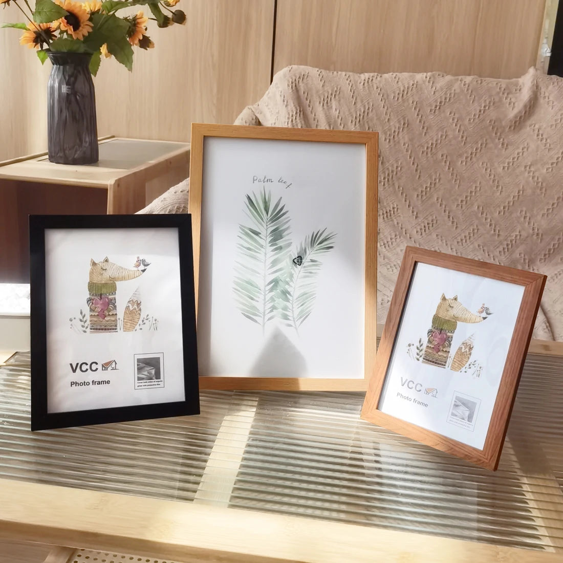 5PCS Wooden Photo Frame Set