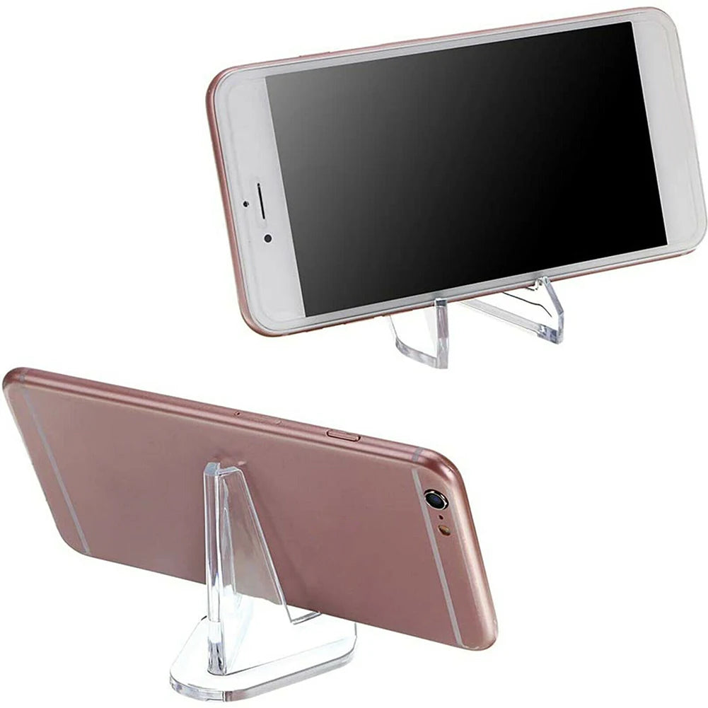 10PCS Clear Acrylic Triangle Display Stand