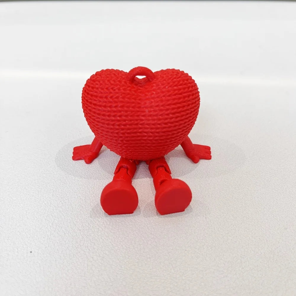 3D Printed Red Heart Ornament