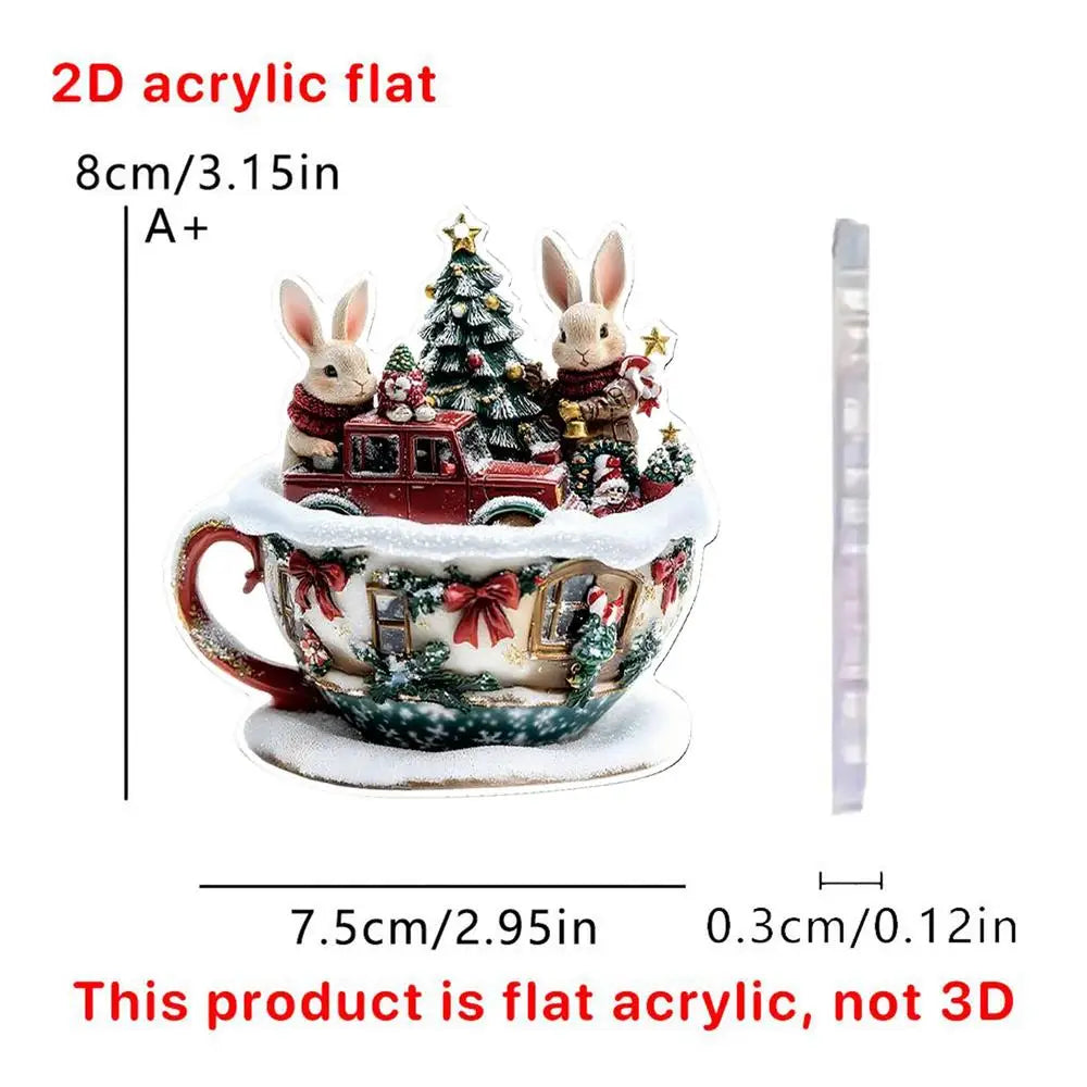 Christmas Coffee Cup Ornaments