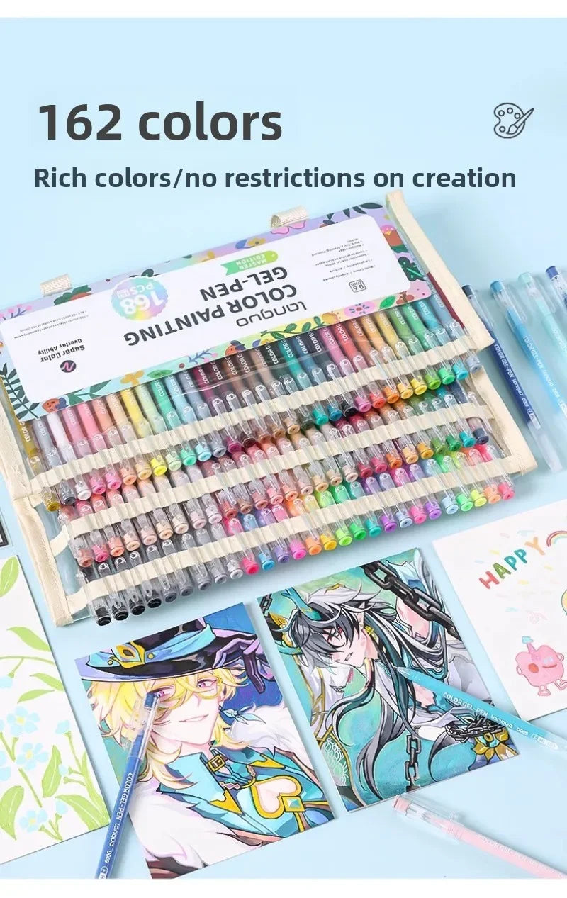 198/6 PCS Morandi Gel Pen Set