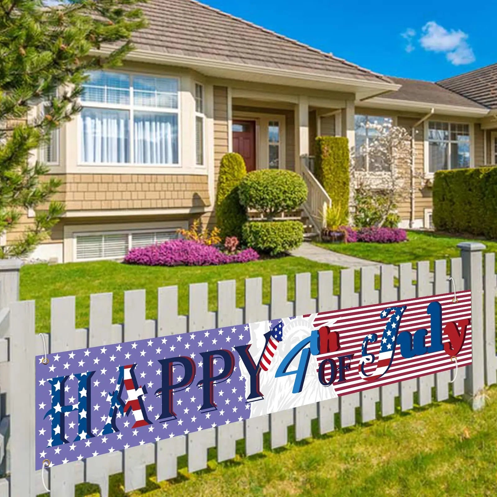 USA Independence Day Party Banner