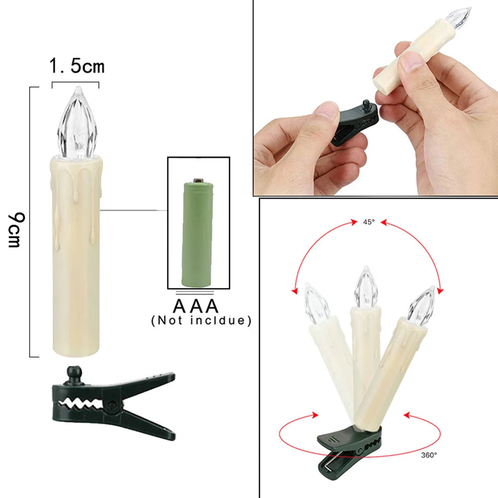 LED Flickering Window Candle