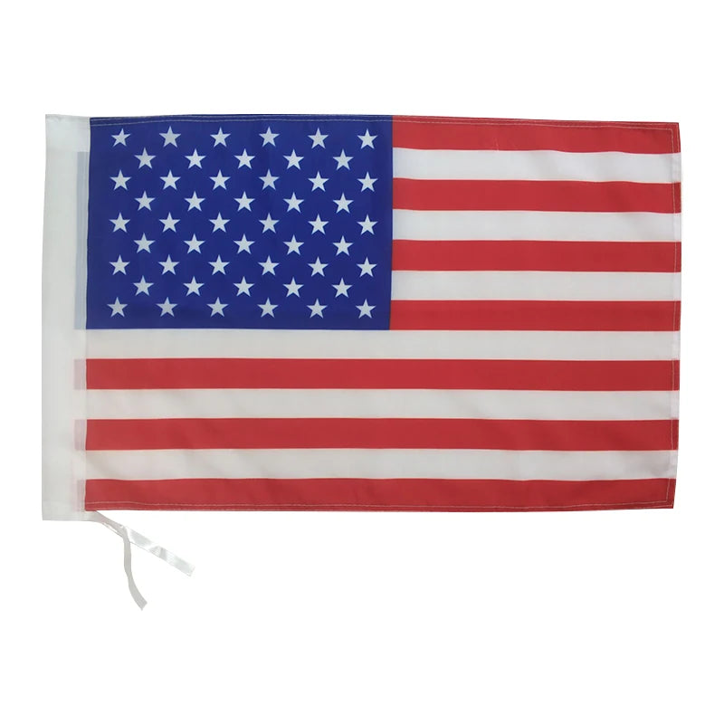 American Car & Window Flag with Plastic Pole