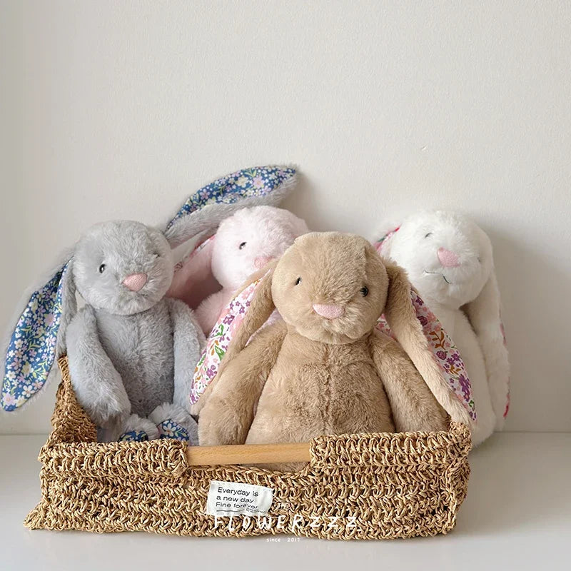 Cartoon Floral Bunny Plush Toy