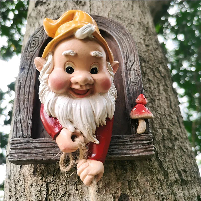 Climbing Garden Gnome Statue