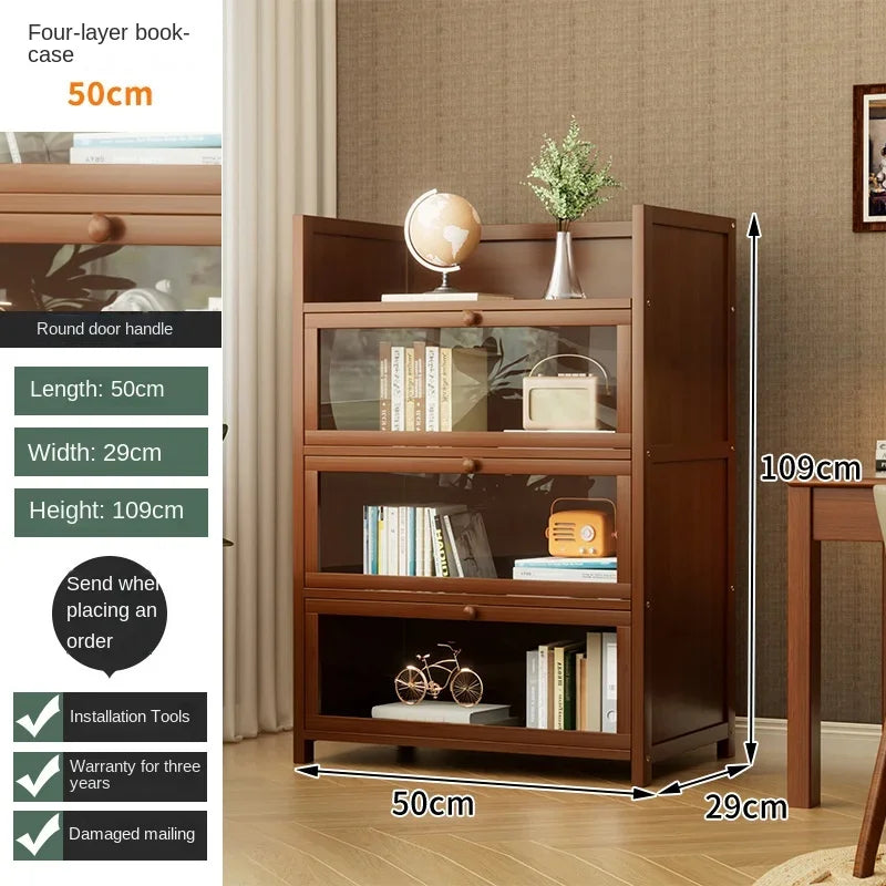 Floor-Standing Bookshelf with Doors