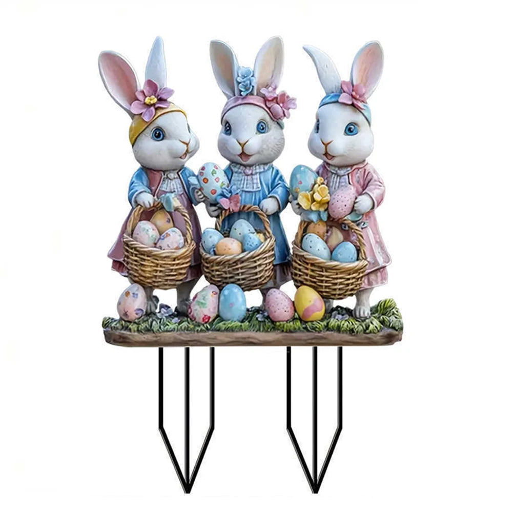Easter Acrylic Garden Sign