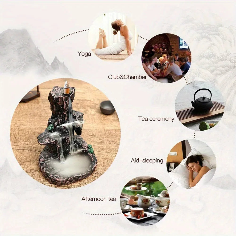 Waterfall Monk Incense Burner