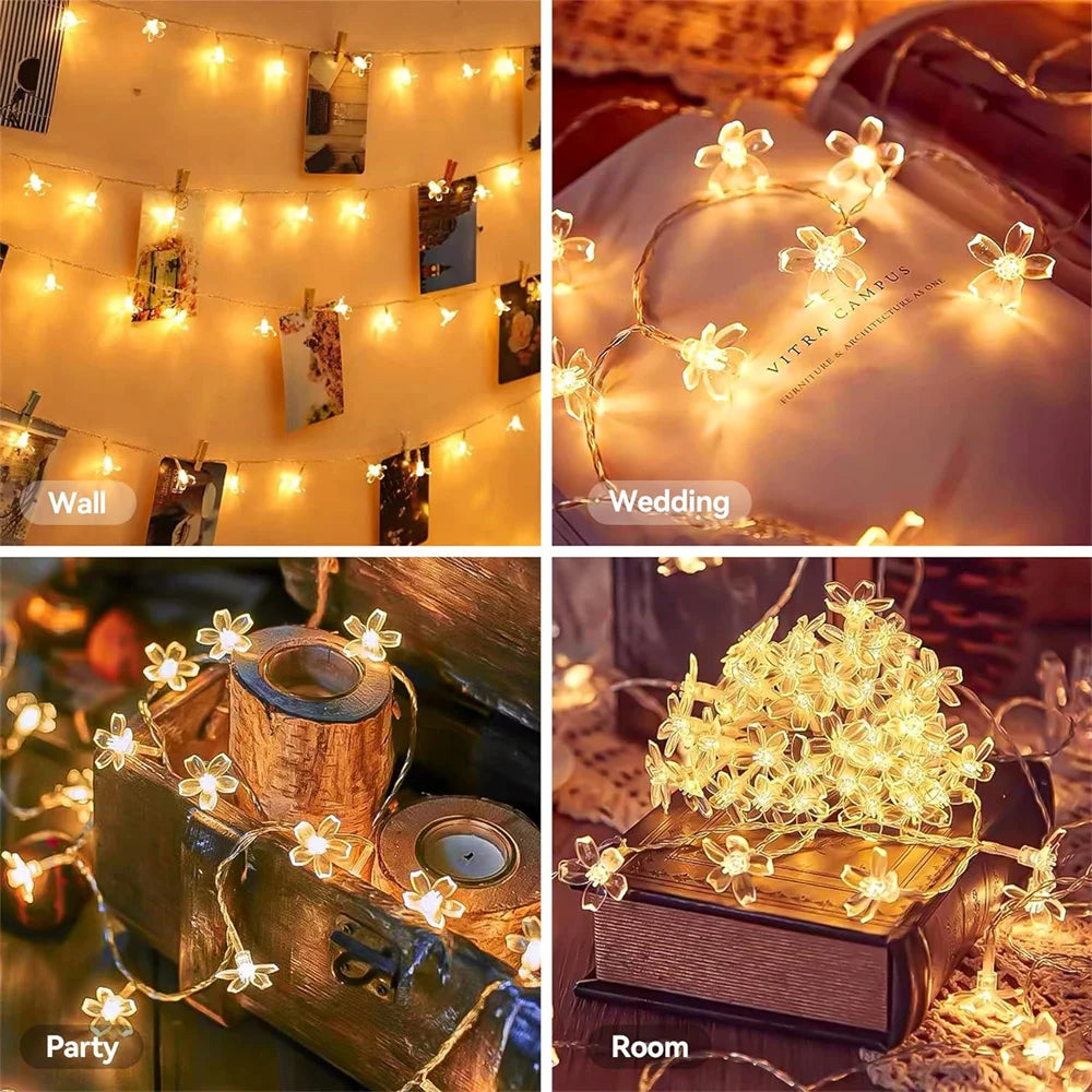 USB Flower LED String Lights