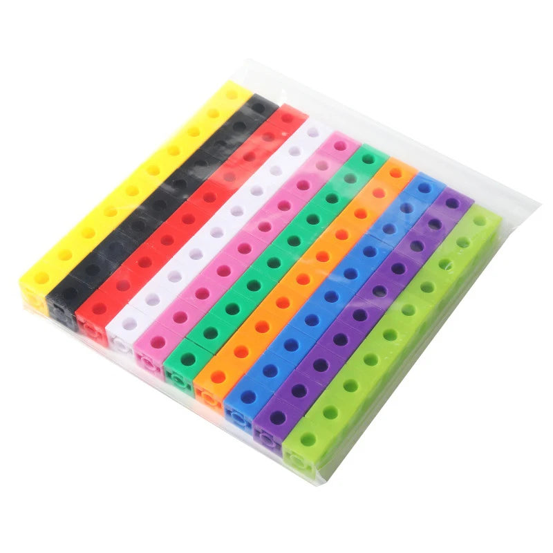 100Pcs Linking Cubes Math Manipulatives: