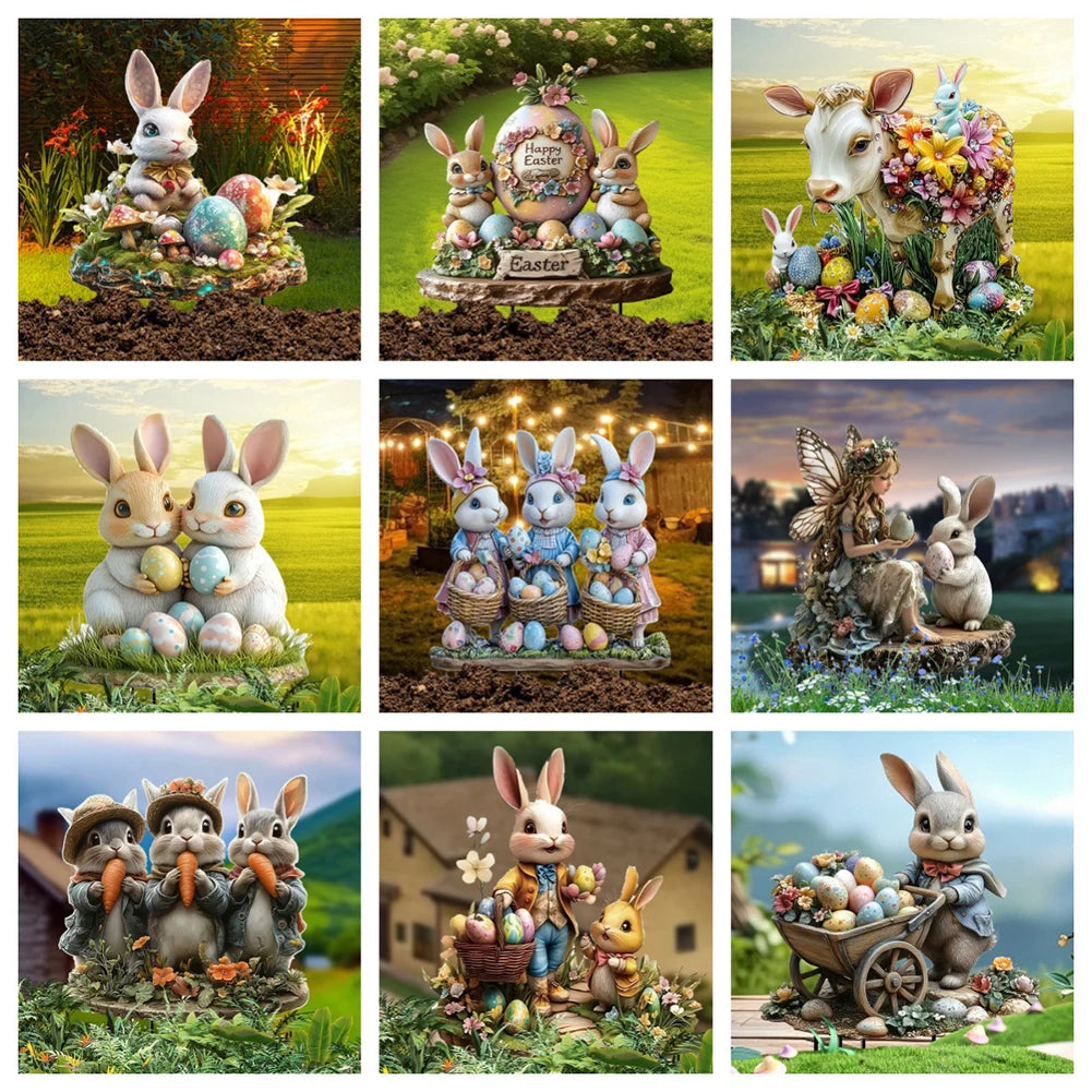 Easter Acrylic Garden Sign