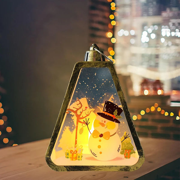 Christmas Snow Globe LED Lantern