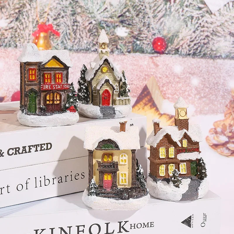 Christmas LED Glowing House Ornament
