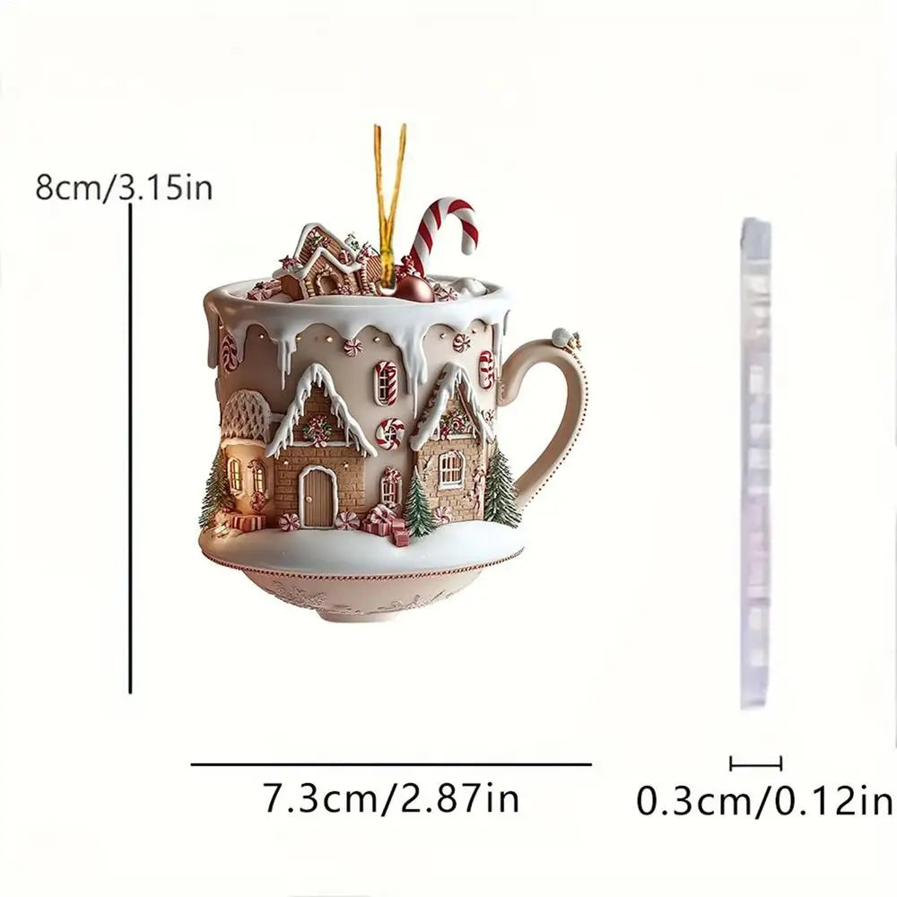 Christmas Coffee Cup Ornaments
