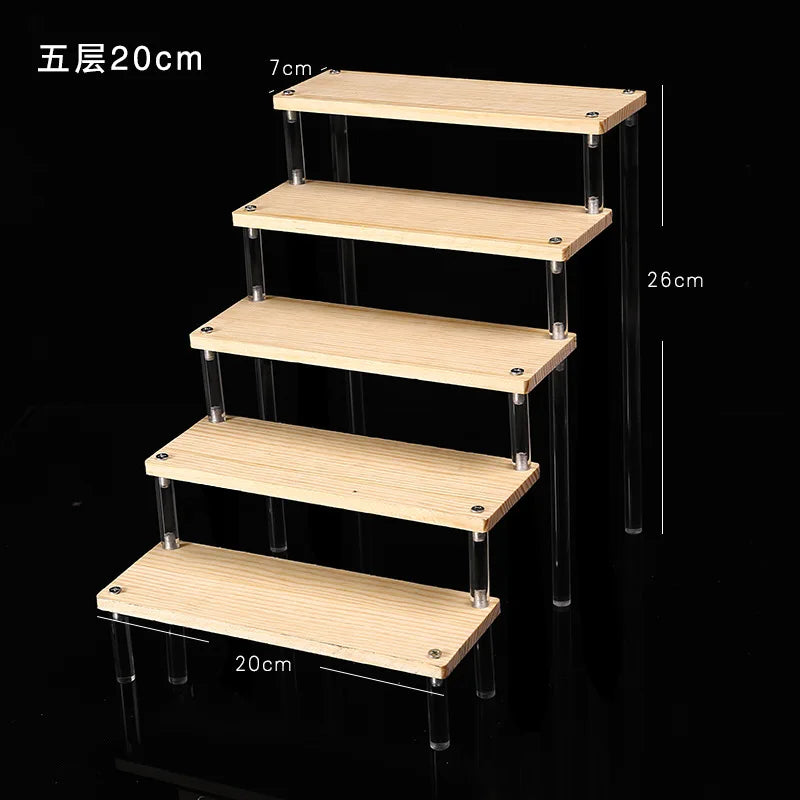 1–5 Tier Clear Acrylic Display Stand
