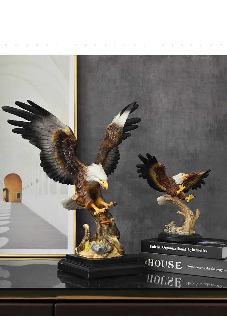 Independence Day July Fourth 7.4th American bald eagle roc wings resin crafts ornaments office hotel high-end eagle decorations