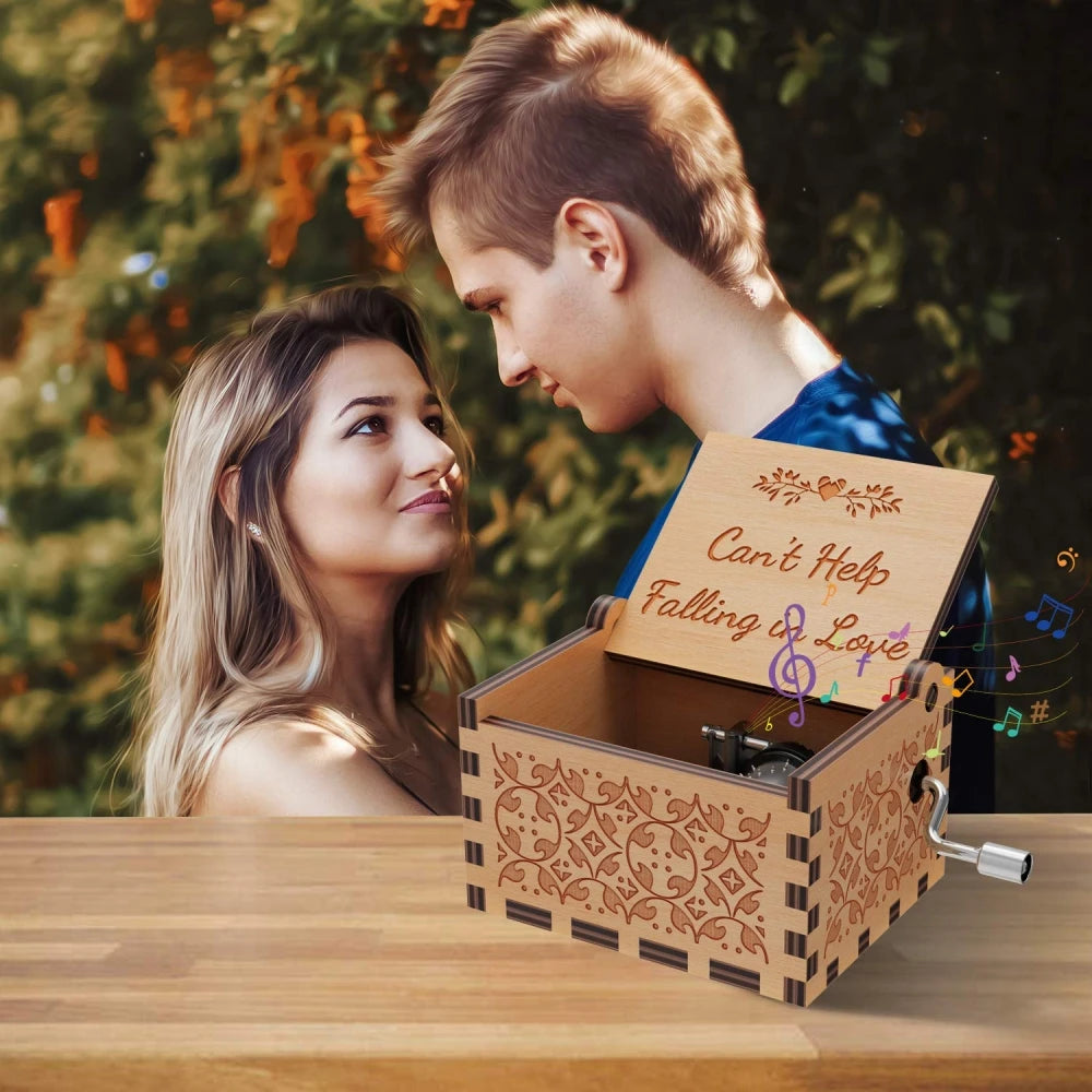 Vintage Wooden Music Box