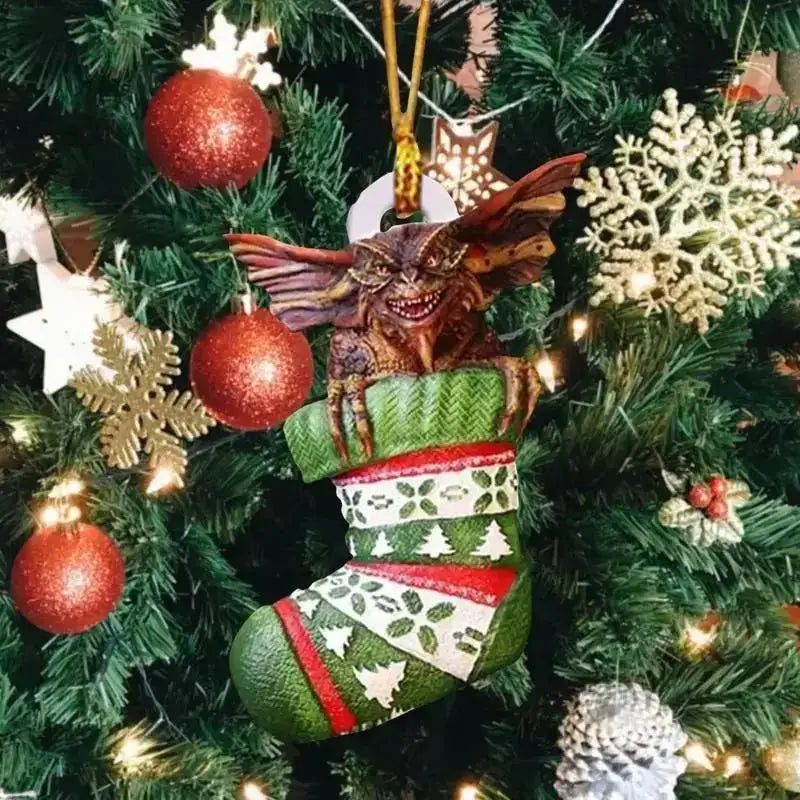 Gremlins Santa Hat Christmas Tree Pendant