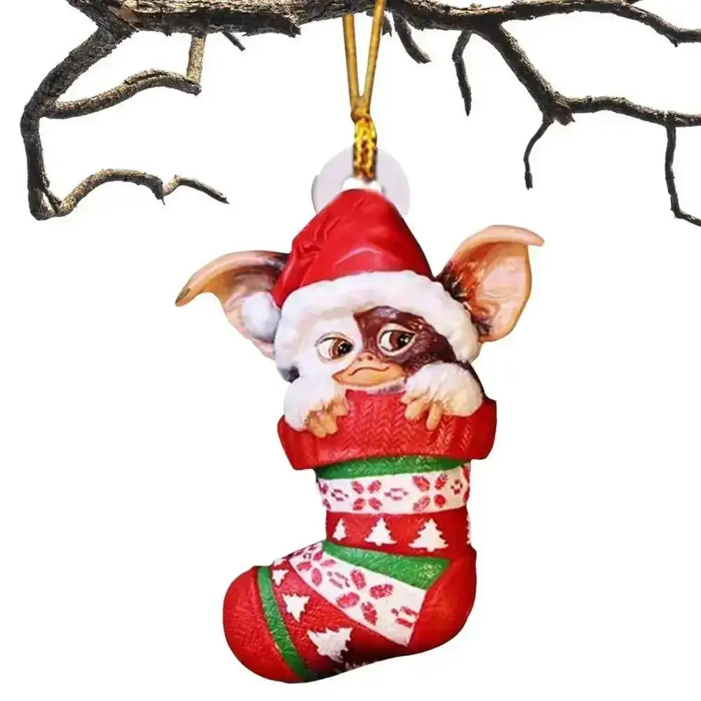 Gremlins Santa Hat Christmas Tree Pendant