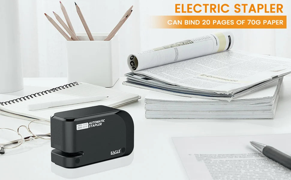 EAGLE Electric Stapler – 20-Sheet Capacity with 2000 Free Staples: