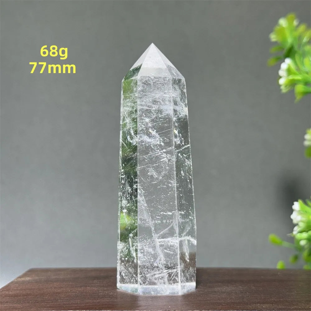 Natural Clear Quartz Crystal Obelisk
