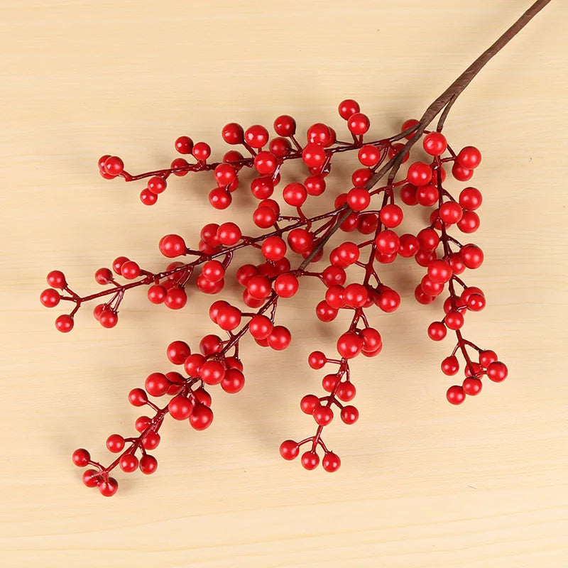 Artificial Red Berry Branch